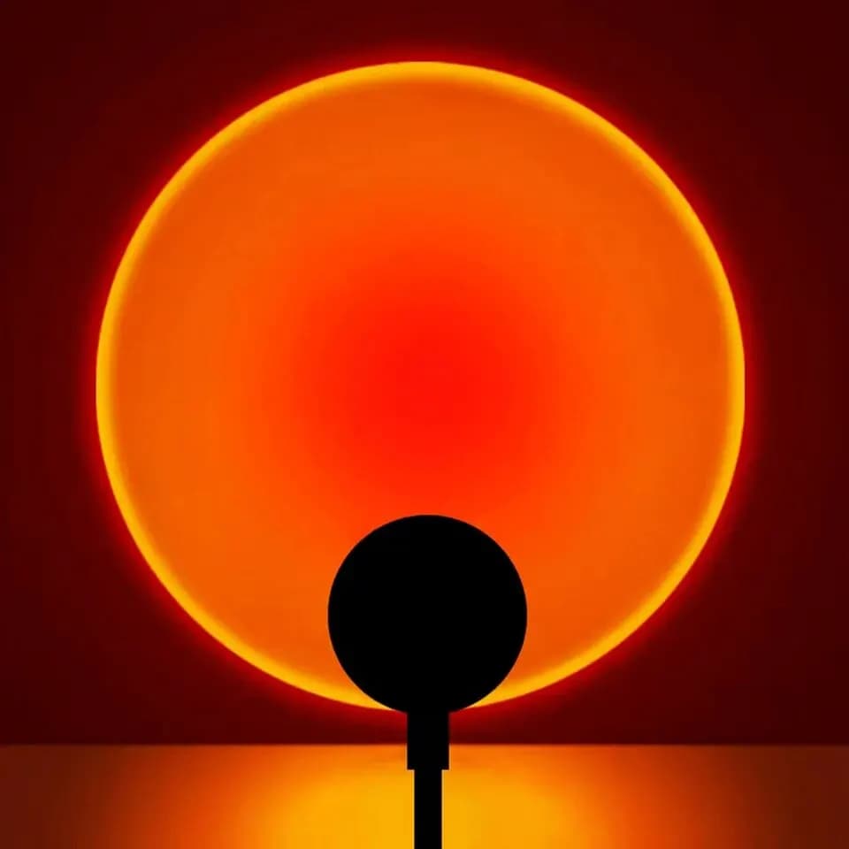 1x USB Sunset Lamp LED Rainbow Neon Night Light Projektor Fotografia Oświetlenie ścienne Atmosfera do sypialni Wystrój pokoju domowego Prezent