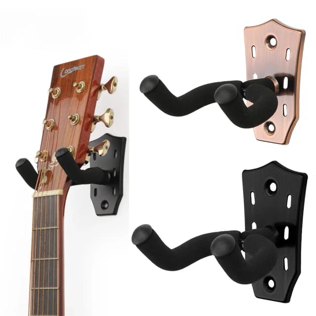 Uchwyt na gitarę Hak Metalowy uchwyt na gitarę akustyczną Stojak antypoślizgowy Wieszak na gitarę Uchwyt ścienny do gitary elektrycznej Bass Ukulele
