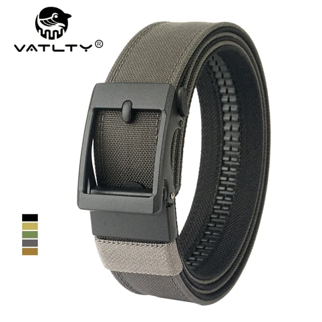 VATLTY Nowy twardy pas taktyczny dla mężczyzn Metalowa automatyczna klamra IPSC Gun Belt 1100D Nylonowy pas wojskowy Outdoor Sports Girdle Męski