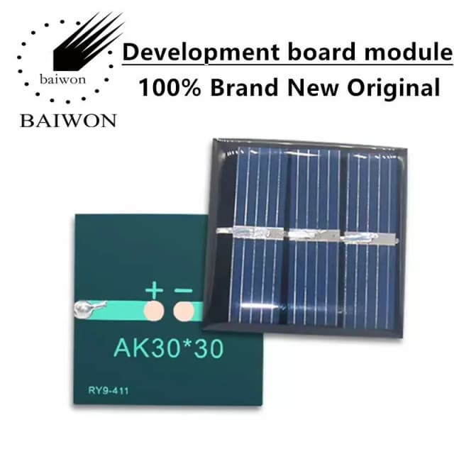 Panel słoneczny kroplówka tablica klejąca 30X30 1,5 V 60MA moduł z krzemu polikrystalicznego ładowanie zewnętrzne DC moto