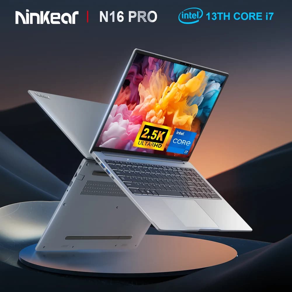 N16 Pro Laptop, 16 "2.5K IPS, 120Hz, i7-13620H Intel, 32GB RAM, 1TB SSD, WiFi 6, Bluetooth 5.0, typ-C, odblokowanie twarzą