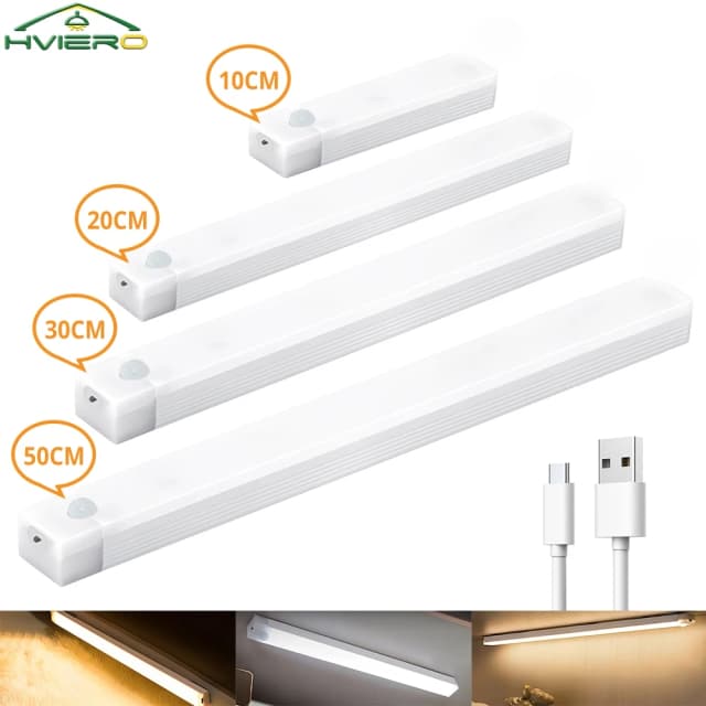 Akumulatorowa lampa LED z czujnikiem ruchu Indukcyjna lampka nocna Przenośna bezprzewodowa magnetyczna lampa szafkowa do sypialni w kuchni