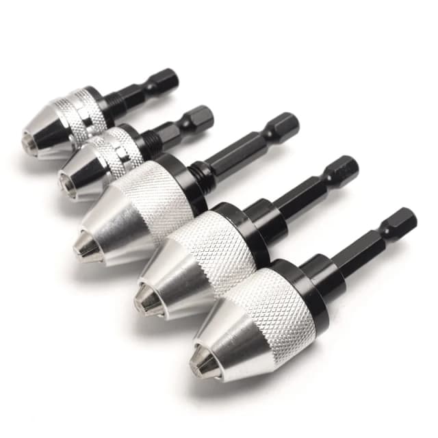 0,3 mm-6,5 mm Uchwyt wiertarski Bezkluczowy adapter wkrętarki udarowej Głowica śrubokręta Mikrosilnik Mocowanie Chwyt sześciokątny Mini Uchwyty Mocowanie