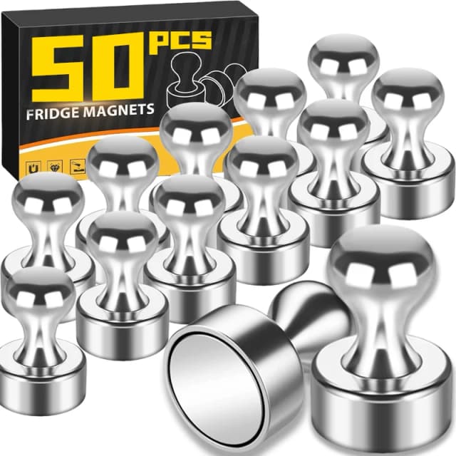 1-50 sztuk metalowe szpilki magnetyczne przenośne magnetyczne pinezki do tablicy stożkowej silne magnesy lodówka pinezka narzędzia do przechowywania w domu