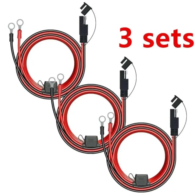 Kabel ładowarki 1/2/3X 12 V do zacisku akumulatora motocykla do szybkiego przedłużacza SAE Złącze kabla do ładowarki akumulatora
