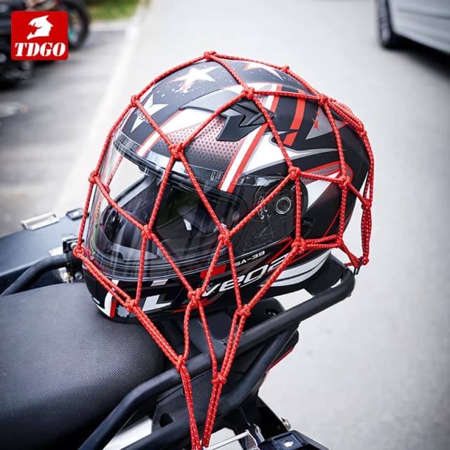 1 szt Siatka bagażowa motocykla Siatka na kask Zbiornik paliwa Gumowa opaska do przechowywania bagażu Siatka do sortowania ładunku