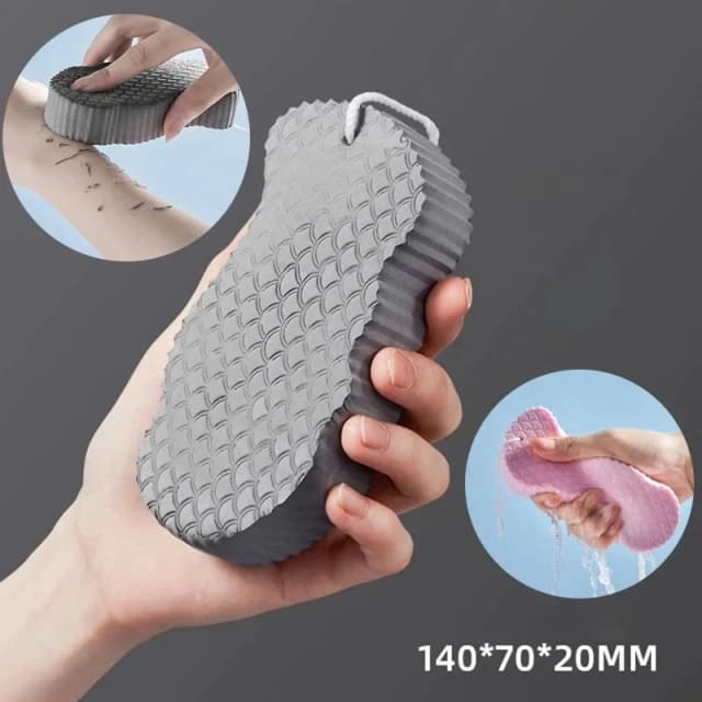 Gąbka do kąpieli 3D Body Spa Scrubber złuszczający łuski ryb miękki bezbolesny ręcznik do pielęgnacji ciała środek czyszczący łazienka bańka prysznic