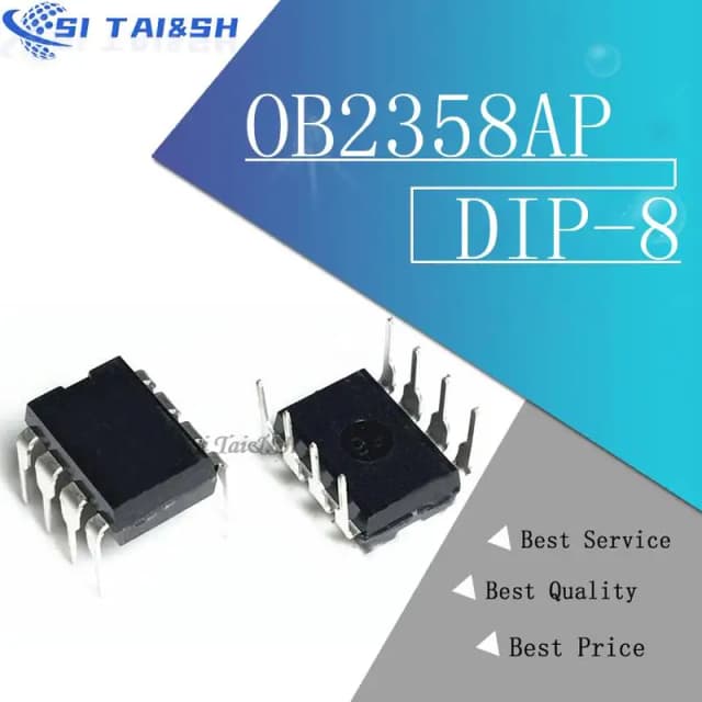 10 SZTUK OB2358AP OB2358A Czarne plastikowe etui ochronne do DIP-8 OB2358 DIP nowy oryginalny