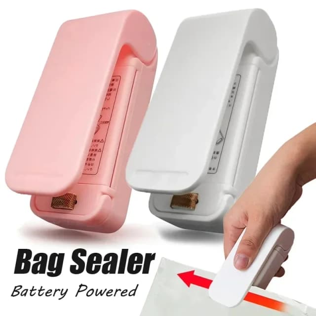 Mini máquina de sellado de bolsas de calor, sellador de paquetes, bolsas térmicas de plástico, cierre de bolsas de alimentos, sellador portátil, sellador térmico de embalaje de alimentos
