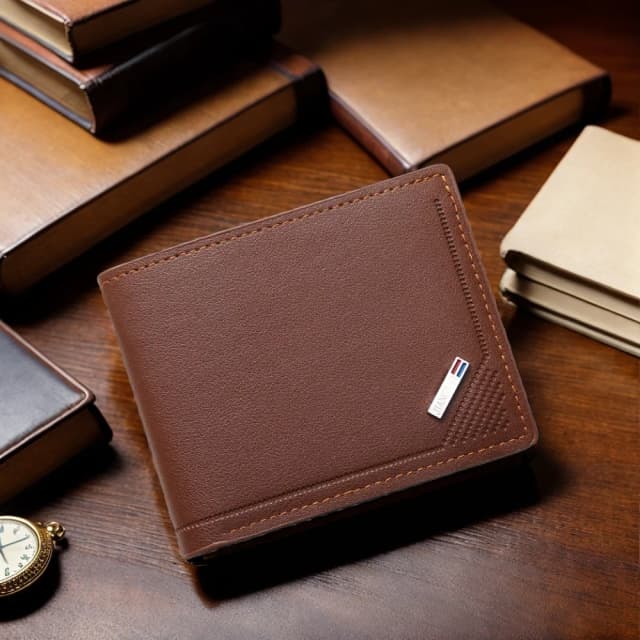 Wąskie portfele dla mężczyzn Rfid Blocking Money Clip Męska młodzieżowa luksusowa krótka skórzana karta z uchwytem Cienki minimalistyczny portfel męski Bifold