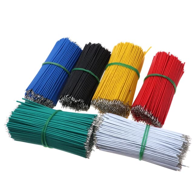 120 sztuk/zestaw 24AWG cynowany Breadboard PCB kabel lutowniczy 24AWG 8cm Fly przewód mostkujący cyna przewody przewodzące 1007-24AWG przewód łączący