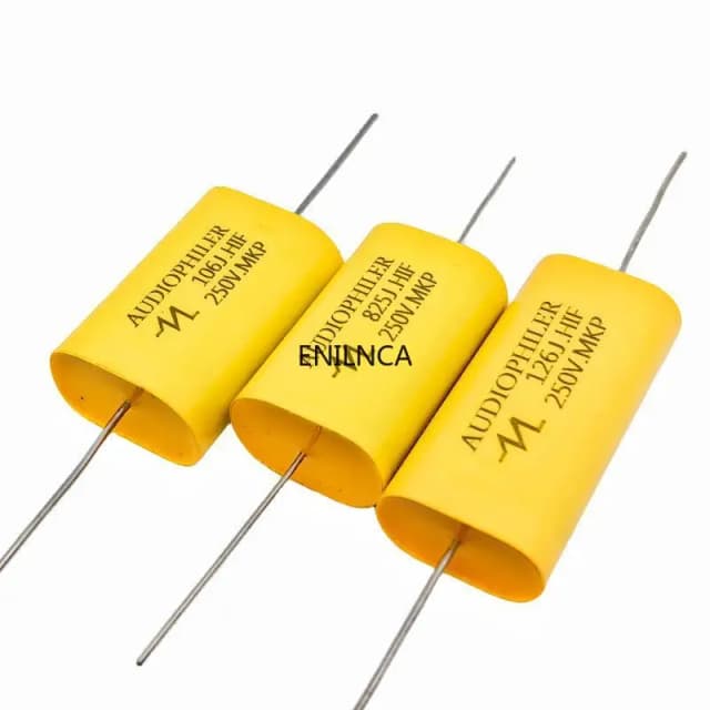 2 szt. Kondensator 250V MKP Audio HIFI gorączka Audio z metalową folią rozdzielająca częstotliwość 1UF 1.5UF 1.8UF 2.2UF 2.7UF 3.3UF