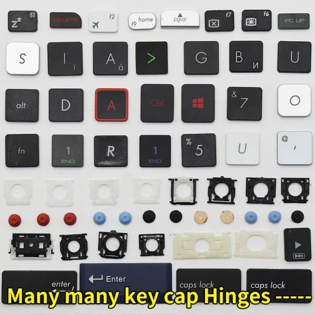 Oryginalny zamiennik Keycap Key Cap Scissor Clip Hinge Poduszka powietrzna Gumowa podkładka Przycisk do notebooka Akcesoria do klawiatury laptopa