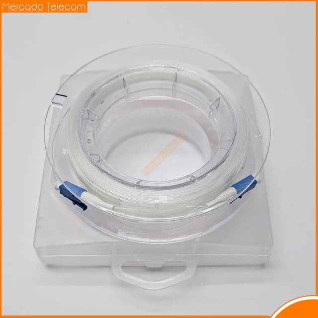 LC-LC Przezroczysty wewnętrzny kabel światłowodowy G657A2 niewidoczny LC / UPC singlemode single core jumper 20m 30m 50m