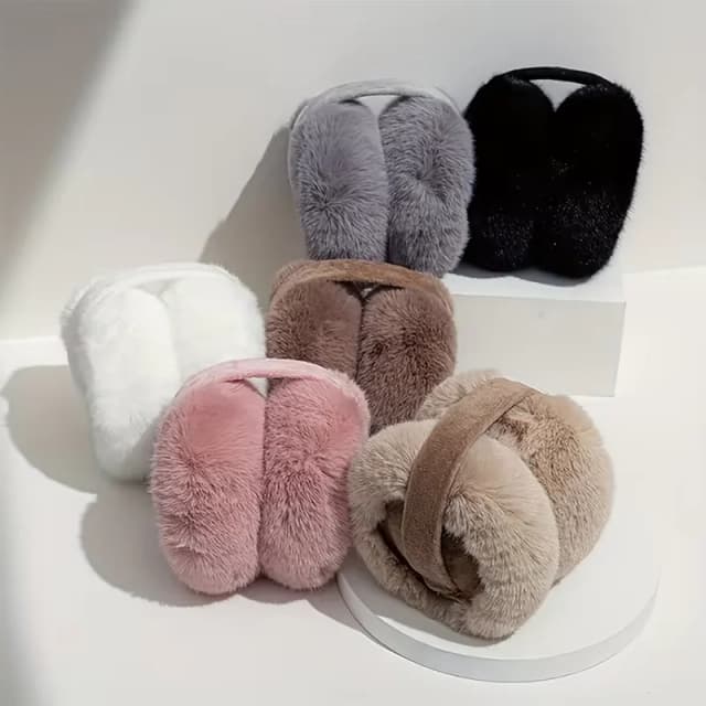 Solidne miękkie pluszowe nauszniki zimowe dla kobiet mężczyzn moda zewnętrzna ochrona nauszniki nauszniki nauszniki osłona uszu