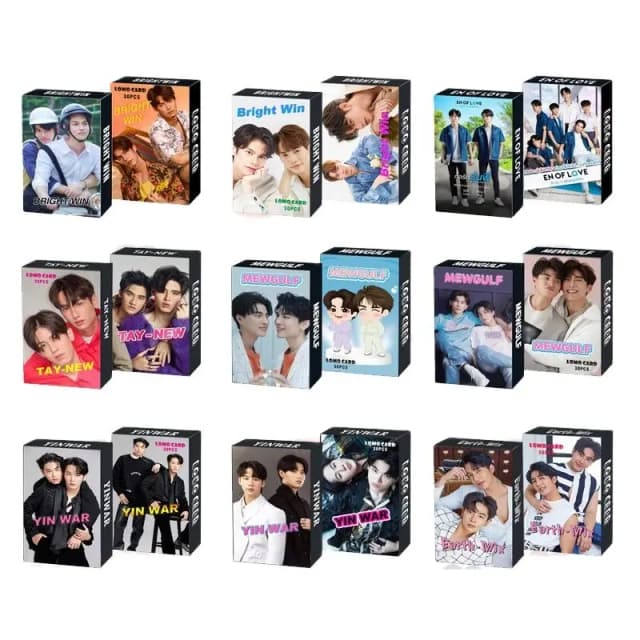 30 arkuszy/zestaw tajlandia gwiazdy Mewgulf Earthmix YINWAR Lomo Card Mini pocztówka karty fotograficzne kolekcja dla fanów fotokartki prezent