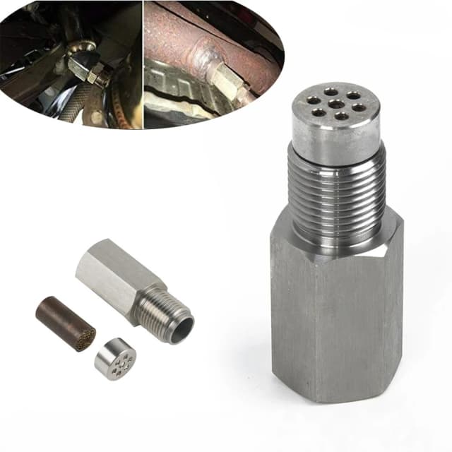 Adapter czujnika tlenu do naprawy lampki kontrolnej silnika, siatka katalizatora, dystans do czujnika tlenu O2, mini katalizator, 1 szt.