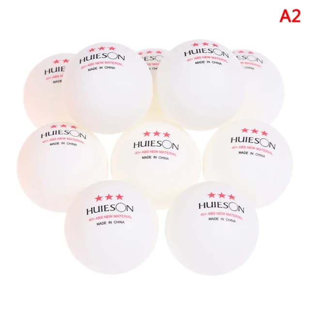 Nowe piłki do ping-ponga Huieson 3 Star ABS + materiał profesjonalne piłki do tenisa stołowego TTF standardowy tenis stołowy do zawodów 20 sztuk