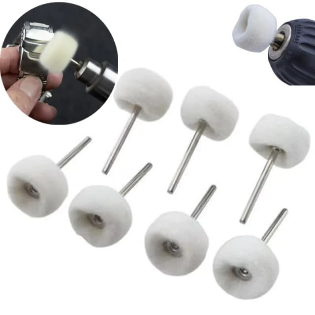 10 sztuk Mini szlifowanie głowica szlifierska tarcza ścierna filc 3mm Shank tarcze polerskie metalowa szczotka do polerowania wiertarka obrotowa akcesoria narzędziowe