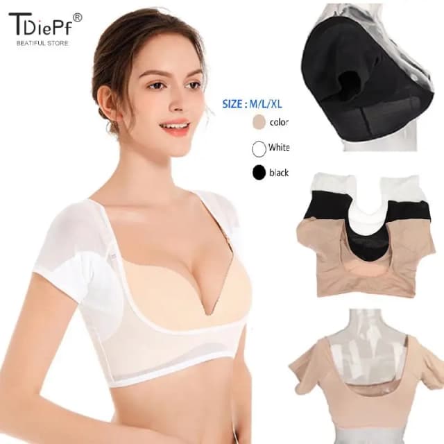 T-shirt Forma Sweat Pads Vestido Lavável Vestuário Perspiração Desodorante Pads Axila Cuidado Suor Absorvente Pad Desodorante Para As Mulheres