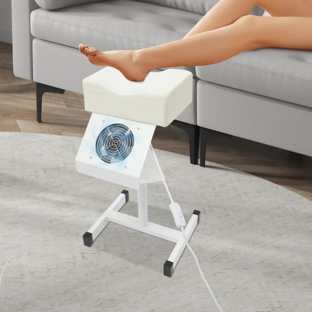 Stołek do pedicure Ławka do paznokci Krzesło do manicure Salon kosmetyczny Spa Podnośnik Stołek Podnóżek z torbą na wentylator