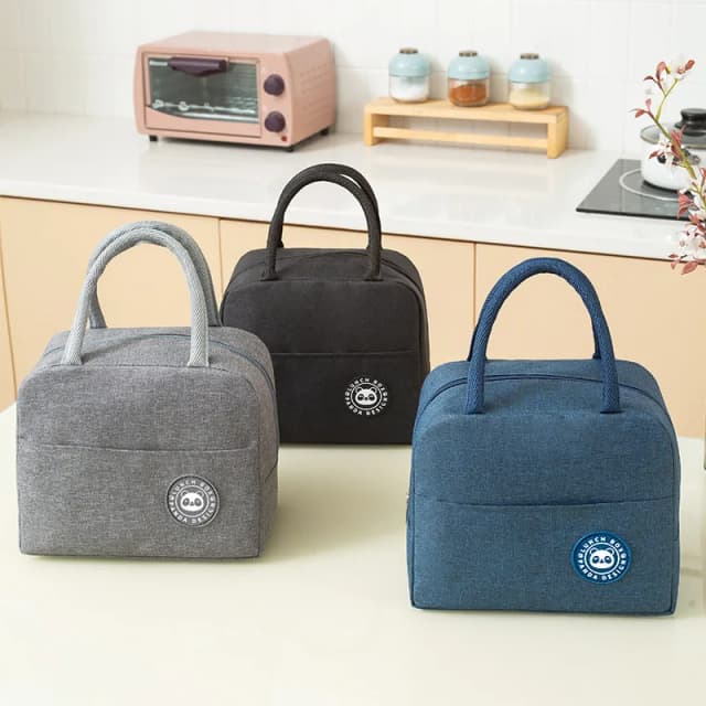 Ręczna izolowana torba Wodoodporna świeża folia aluminiowa Bento Box Student Bento Bag Podróżna torba do przechowywania w domu