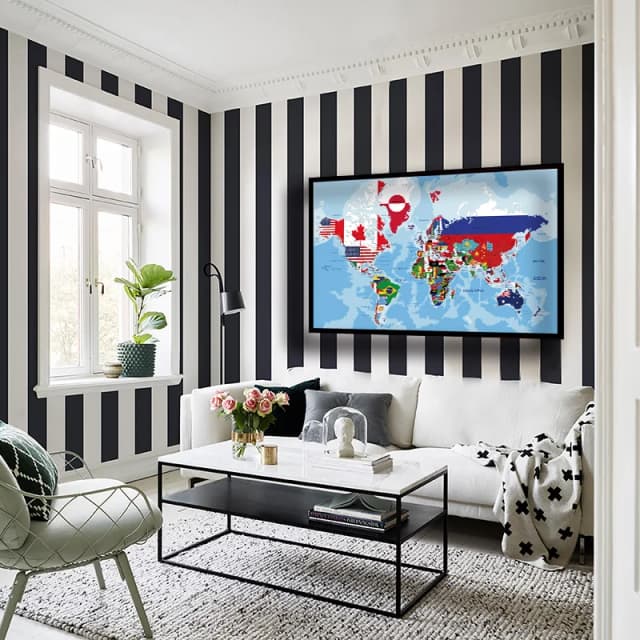 225*150cm mapa świata włóknina płótno malarstwo kreatywny obraz ścienny Home Office artykuły szkolne plakat dekoracyjny