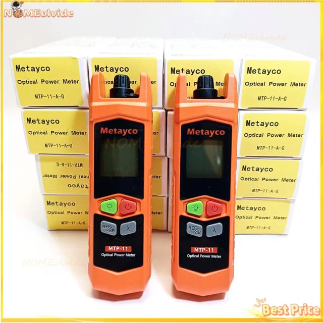 1szt Metayco Miernik mocy światłowodowej Mini OPM -70～+6dbm Zestaw narzędzi światłowodowych z oświetleniem LED Wielopługość fali Ciągła praca