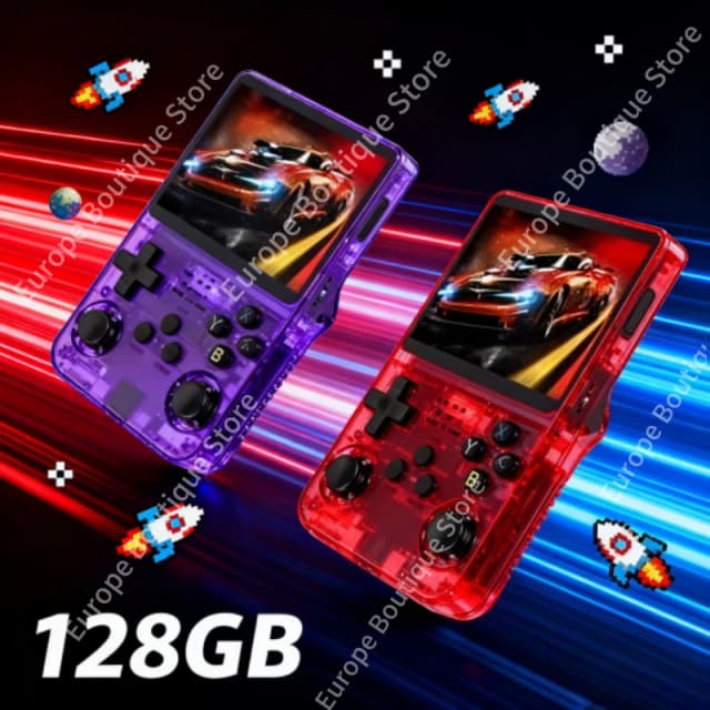 Konsola Przenośna R36S z 20000+ Grami, Emulatory Retro, Ekran IPS 3.5 cala, Obsługa 64/128GB, Sprzedaż Hurtowa