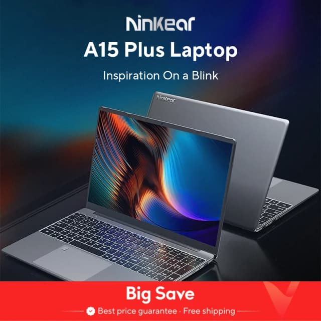 Ninkear A15 Plus 15,6-calowy laptop FHD IPS 32 GB DDR4 1 TB AMD Ryzen7 5825U PCIE Notebook 5000 mAh Długi czas pracy baterii