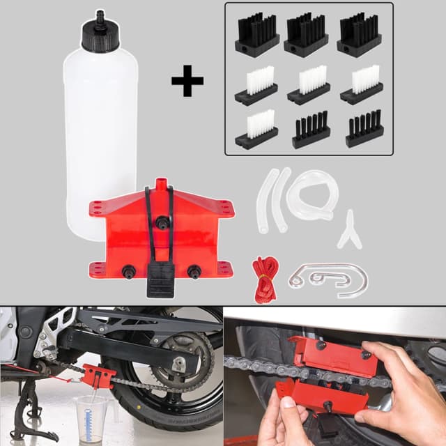 Zestaw do czyszczenia łańcucha motocyklowego do Yamaha R7 R1 R6 do Ducati Panigale V2 V4 do Honda Africa Twin 1100 do Kawasaki Ktm