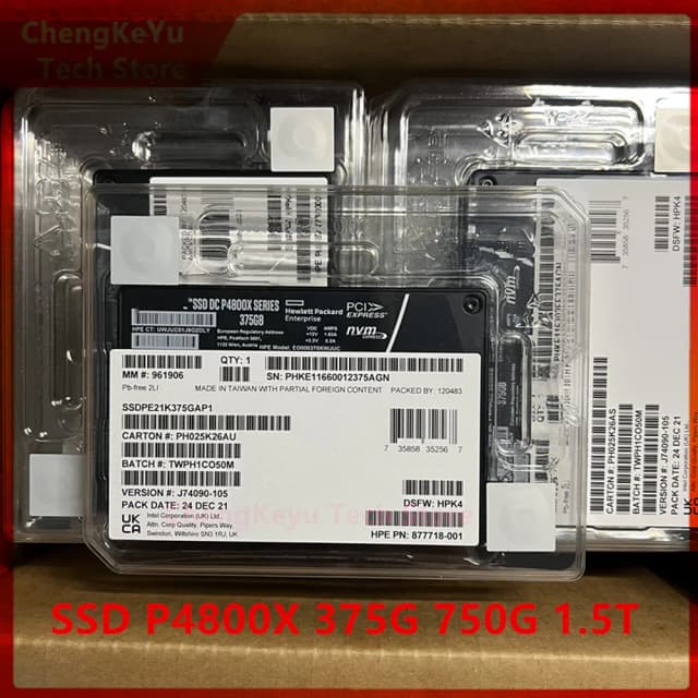 Nowy i oryginalny dysk SSD P4800X 375G 1.5T 750G U.2 dla Intel OPTANE NVME PCIE3.0 klasy enterprise, o ultra wysokiej wytrzymałości i stabilności.