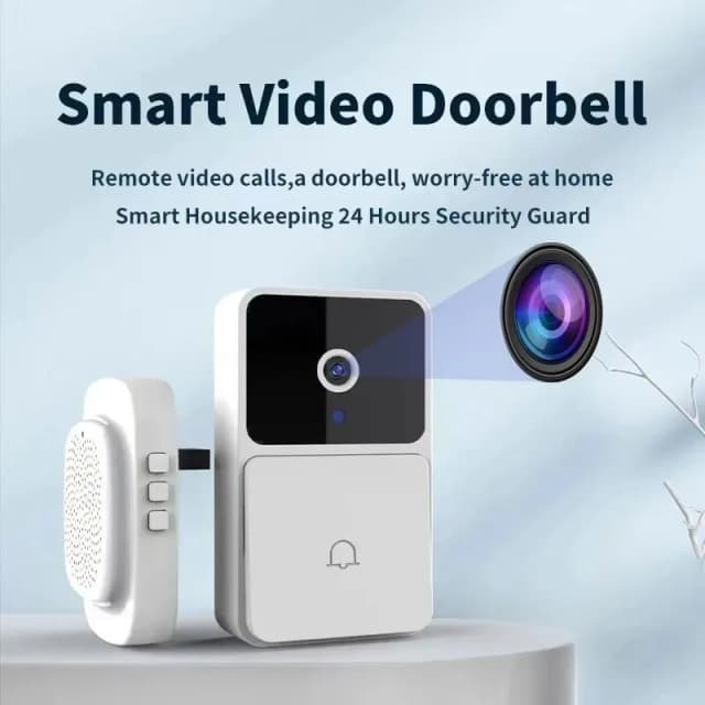 Dzwonek wideo WIFI Bezprzewodowa kamera nocna Smart Home Security Dzwonek do drzwi HD Dwukierunkowa zmiana głosu
