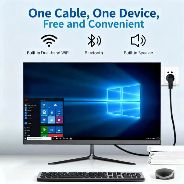 Komputer All-in-one 22 cale i3 i5 i7 i9 Komputer stacjonarny Biurowy Komputer stacjonarny 21,5 cala do domu i biura do edycji