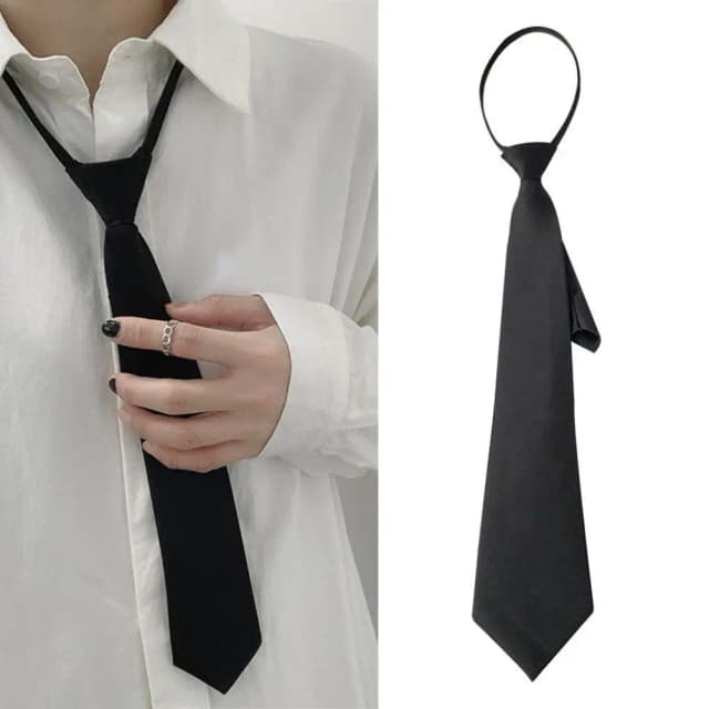 Krawaty unisex Retro jedwabisty wąski krawat na szyję szczupła gładka damska muszka koreański styl prosty elegancki na wszystkie mecze modny krawat studencki
