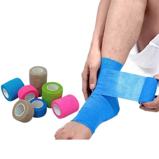 1PC samoprzylepny bandaż elastyczny Elastoplast taśma sportowa sportowy ochraniacz na kolano palec kostka dłoń apteczka