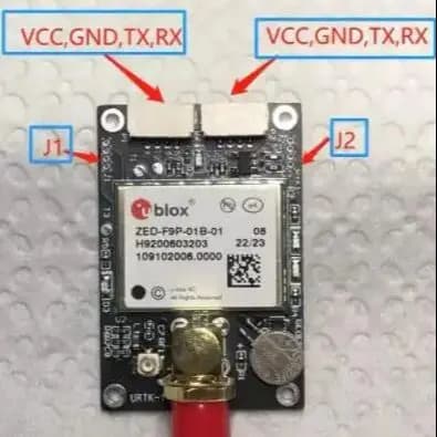 ZED-F9P-01B-01 Doskonała płyta GNSS działa szeregowy I2C i SPI ESP32 sterujący I2C i SPI UM980