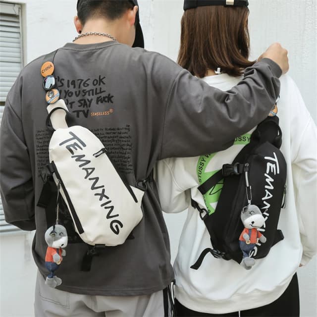 AOTTLA torba na klatkę piersiową plecak typu crossbody mężczyźni wodoodporna torba na ramię z tkaniny Oxford damska 2021 codzienna torba listonoszka unisex mała torba
