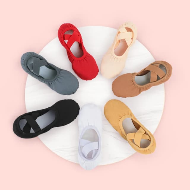 Damskie buty baletowe Dziewczęce profesjonalne kapcie baletowe Rozdzielona podeszwa Buty do tańca Damskie buty treningowe do tańca