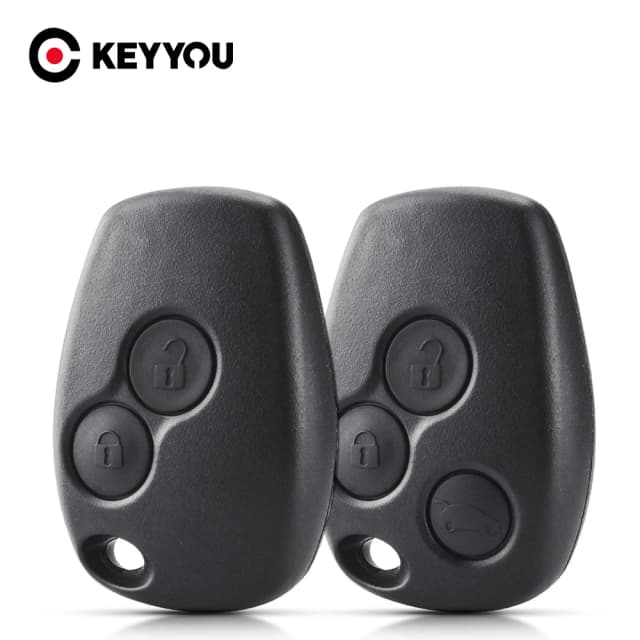 KEYYOU 2-przyciskowe etui na klucze do Renault Megane Modus Espace Laguna Duster Logan DACIA Sandero Fluence Clio Kangoo No Blade