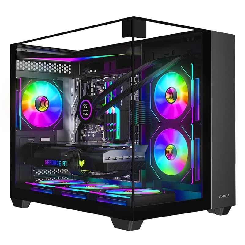 Komputer stacjonarny do gier Ryzen 7 5700X NVIDIA RTX 4060 32 GB DDR4 RAM 1 TB M.2 NVMe SSD WIFI Komputer do gier DesignOffice Prebuilt Gaming Pc