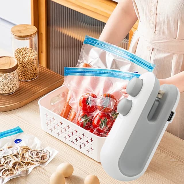 Mini ręczna zgrzewarka do worków, zgrzewarka do plastikowych opakowań żywności, zgrzewarka do worków z klipsem, przenośna zgrzewarka do pakowania żywności